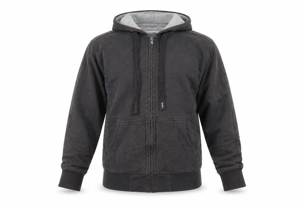 White Stuff Men's Black Hoodie M - Full Zip, Cotton