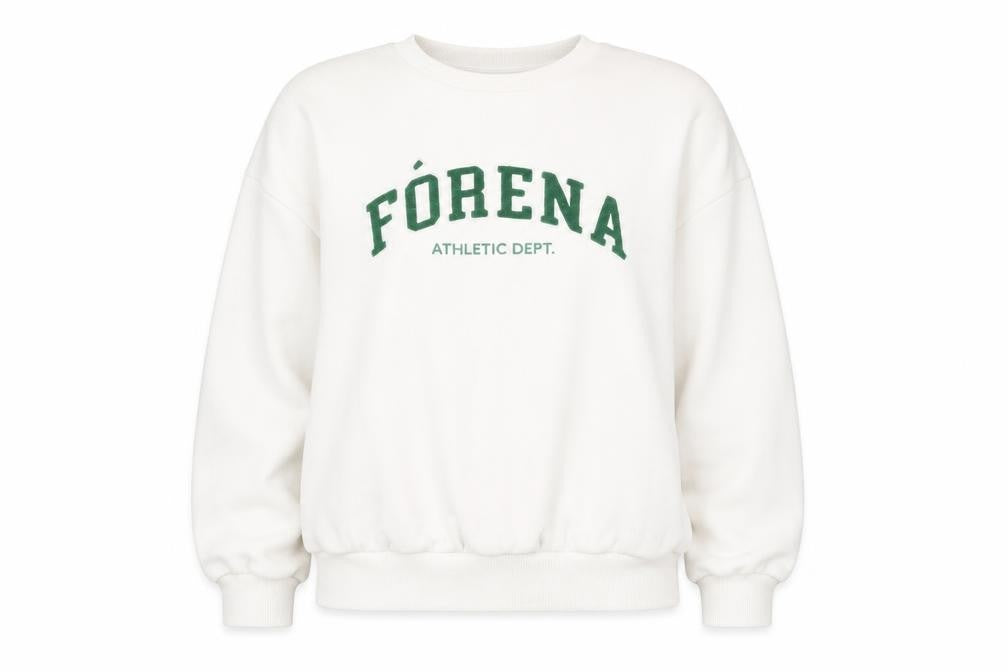 Fórena Women's White Logo Sweatshirt XS