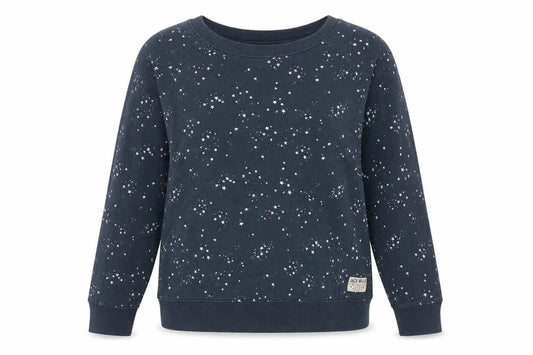 Jack Wills Women's Blue Sweatshirt Size 10 Star Print