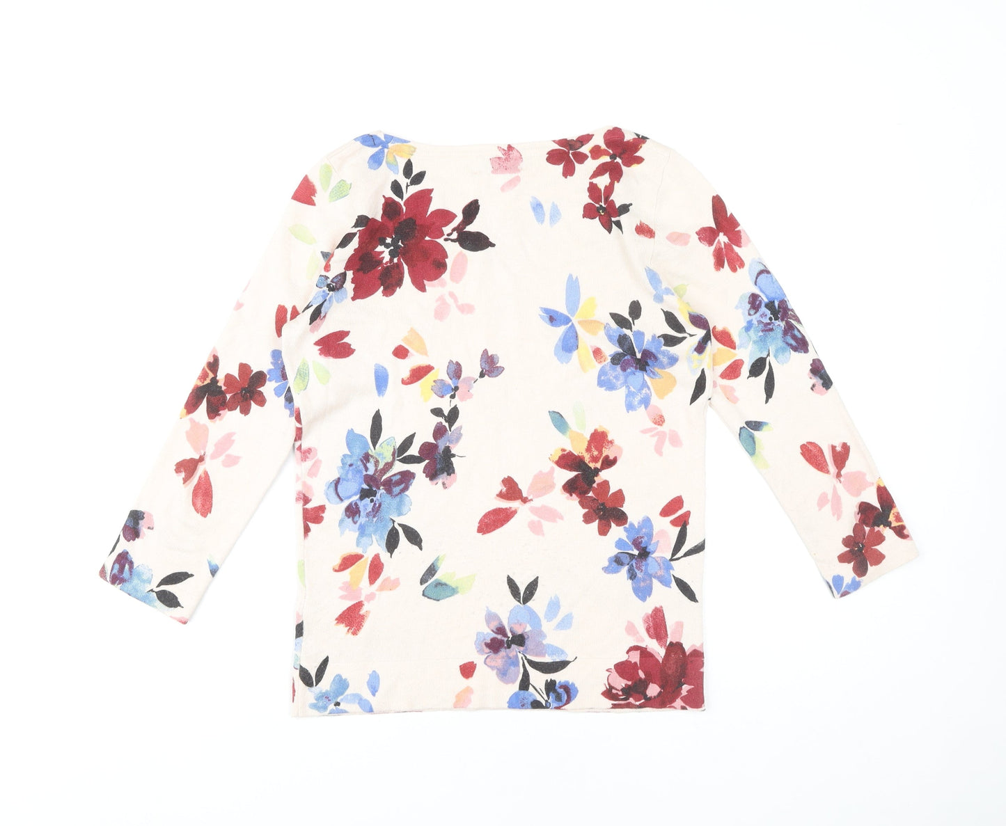 Monsoon Women's Multicoloured Floral Jumper Size 8