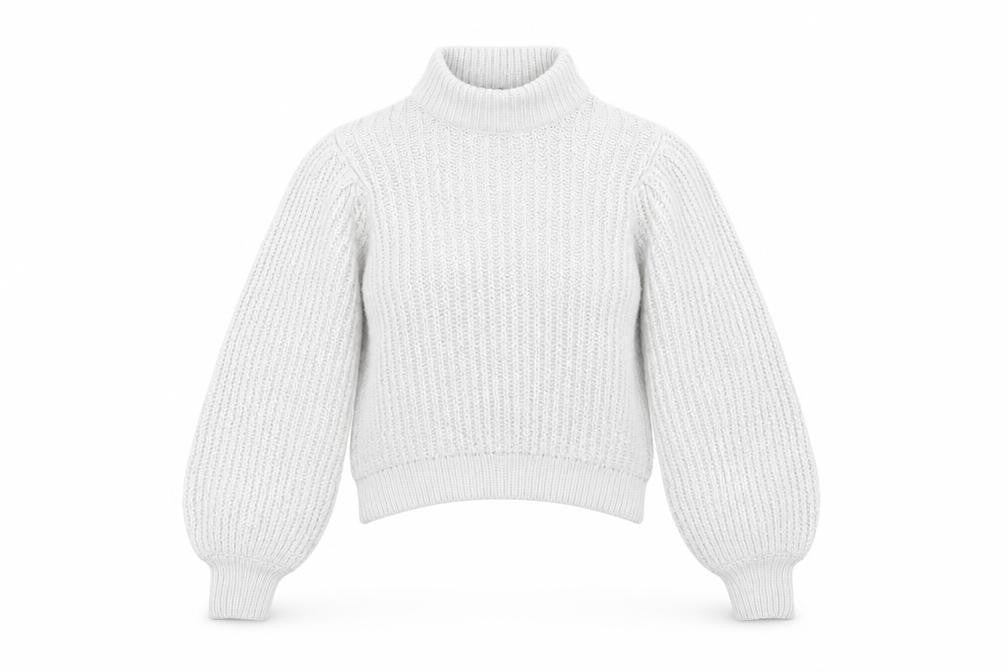 NA-KD Women's Grey Mock Neck Pullover Jumper, 2XS