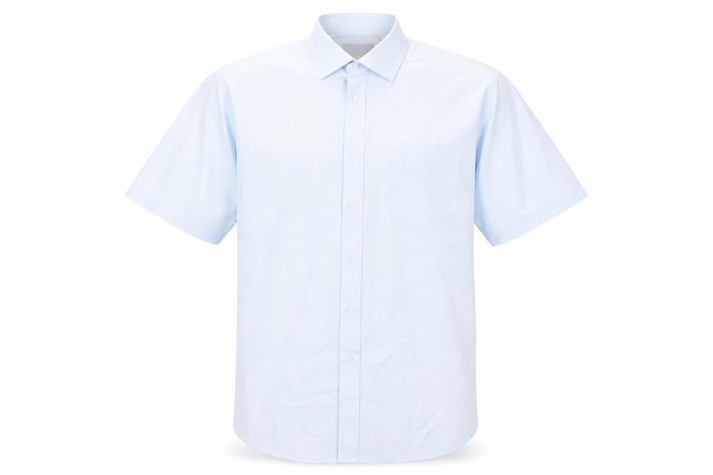 Marks & Spencer Men’s Blue Short Sleeve Dress Shirt