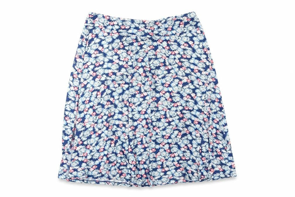 Marks & Spencer Women's Blue Floral A-Line Skirt 20