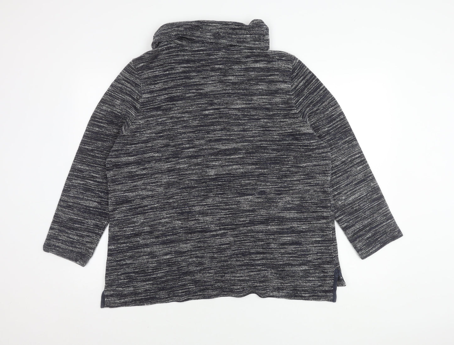 Dash Women's Blue Cape Roll Neck Jumper Size 22