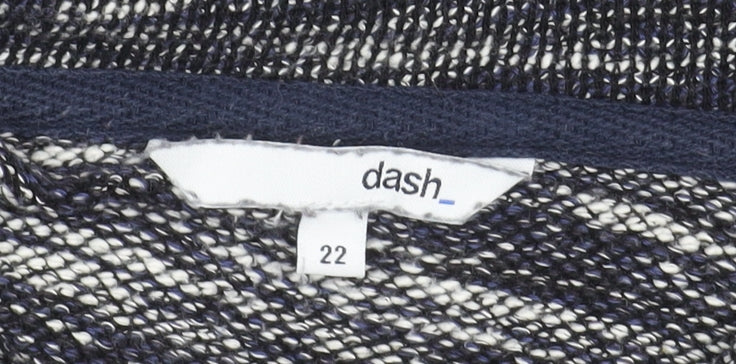 Dash Women's Blue Cape Roll Neck Jumper Size 22