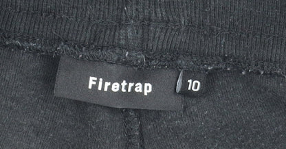 Preloved Firetrap Unisex Black Jogger Trousers, Relaxed, Size Regular - Detail