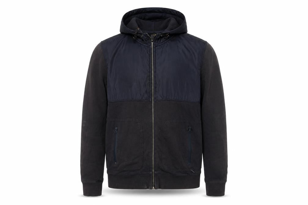 Woolrich Men's Black Hooded Jacket, Size M, Casual Wear