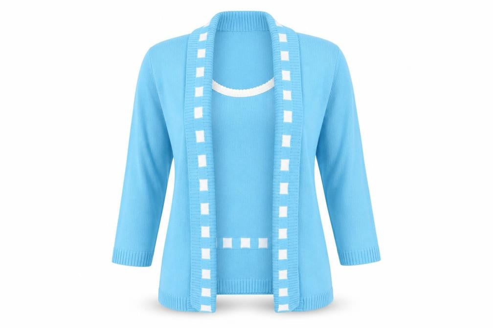 Pure & Natural Blue Women's Cardigan 2XS