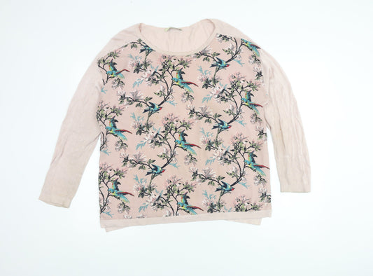 Oasis Multicoloured Floral Tunic Blouse, L - Women's Casual Chic