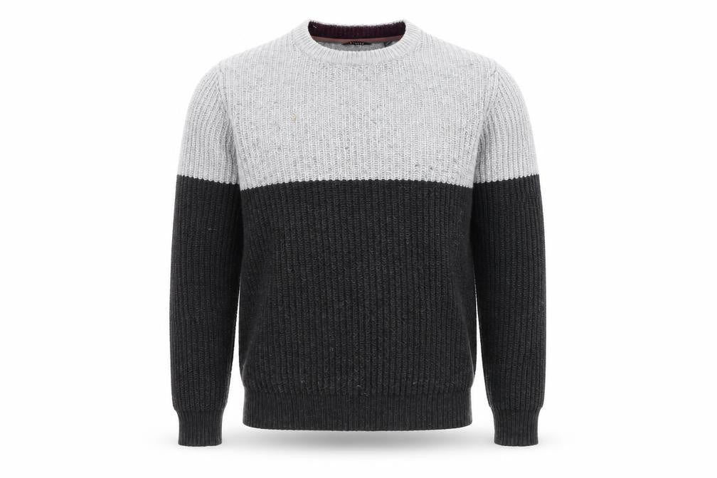 Ted Baker Men's Grey & Black Pullover - Size L