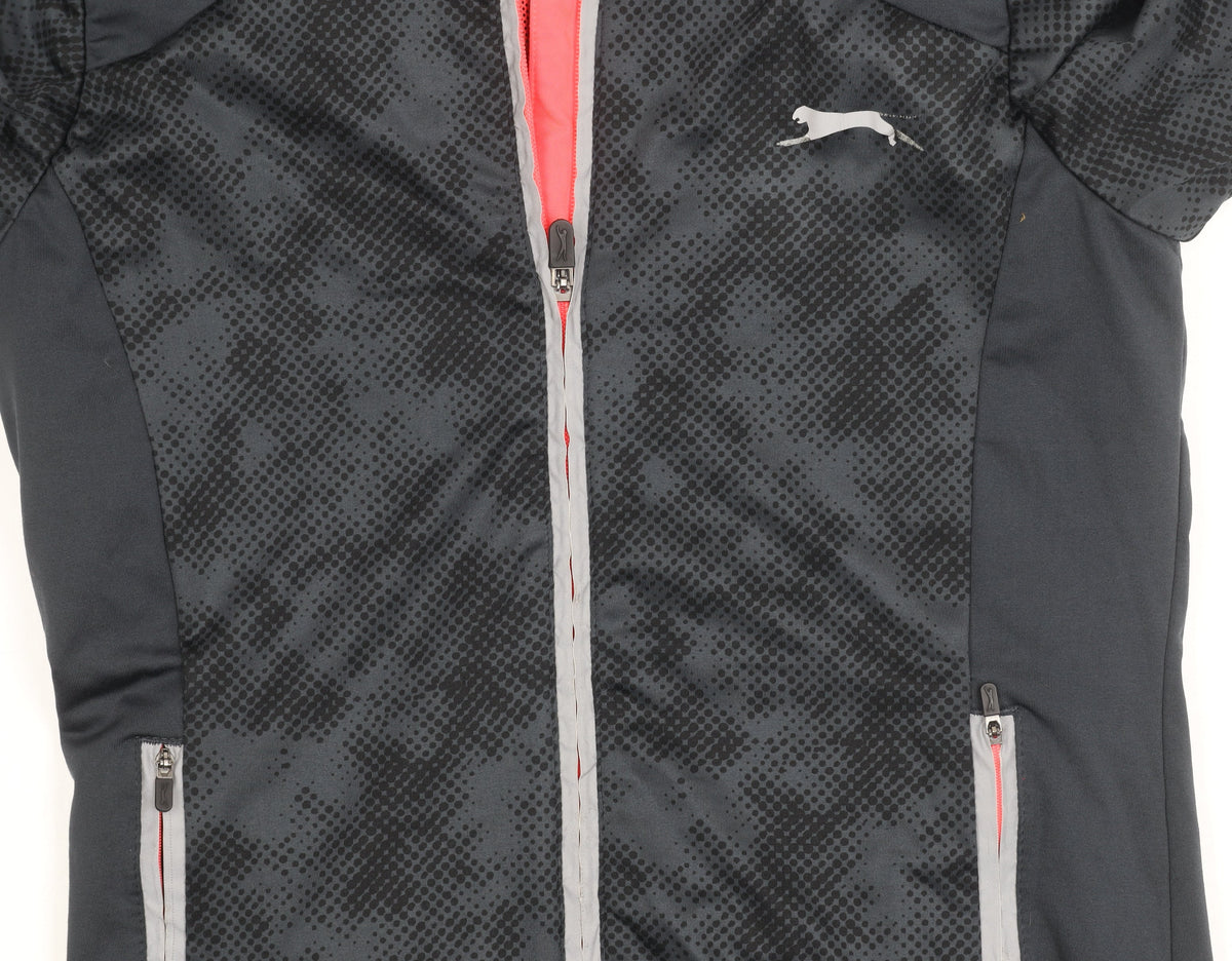 Slazenger Women's Black Track Jacket Size 12 Athletic Fit