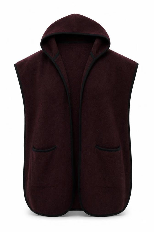 Marks & Spencer Women's Purple Open Front Cape Hooded Jumper M