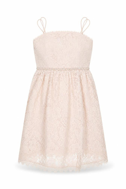 River Island Teens Pink A-Line Lace Dress 12