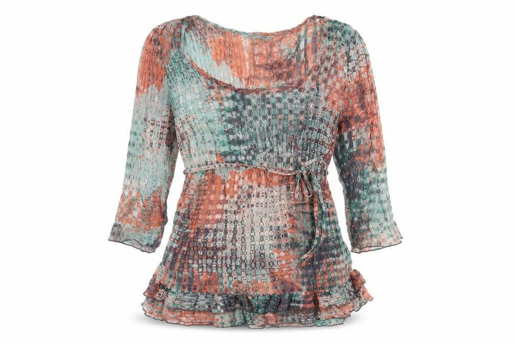 Per Una Women's Multicoloured Geometric Top, Size 10