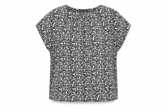 Marks and Spencer Women's Black Floral Top, Size 14