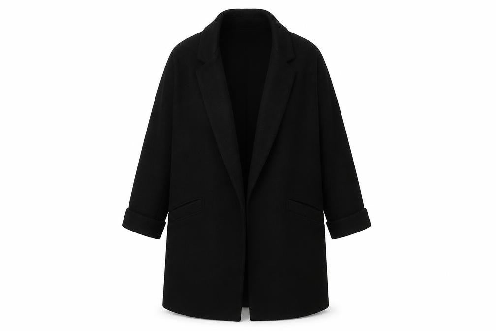 New Look Women's Tall Black Coat Size 10