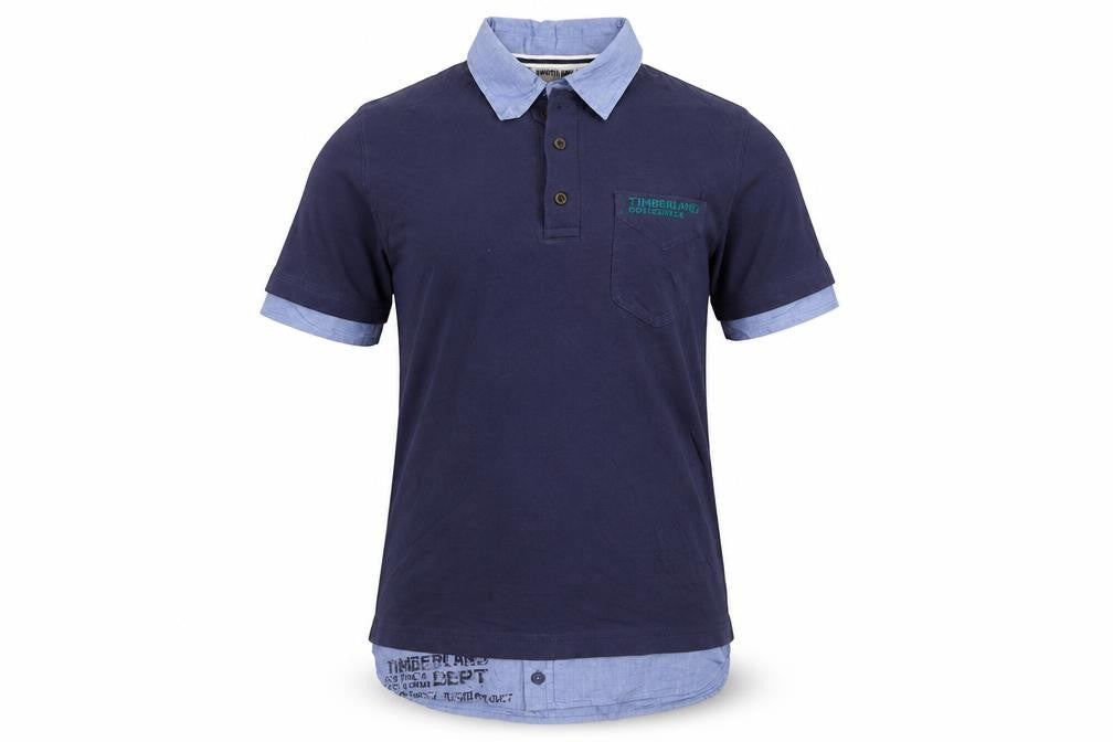Timberland Boys Blue Polo Shirt 14 Years Spring Summer