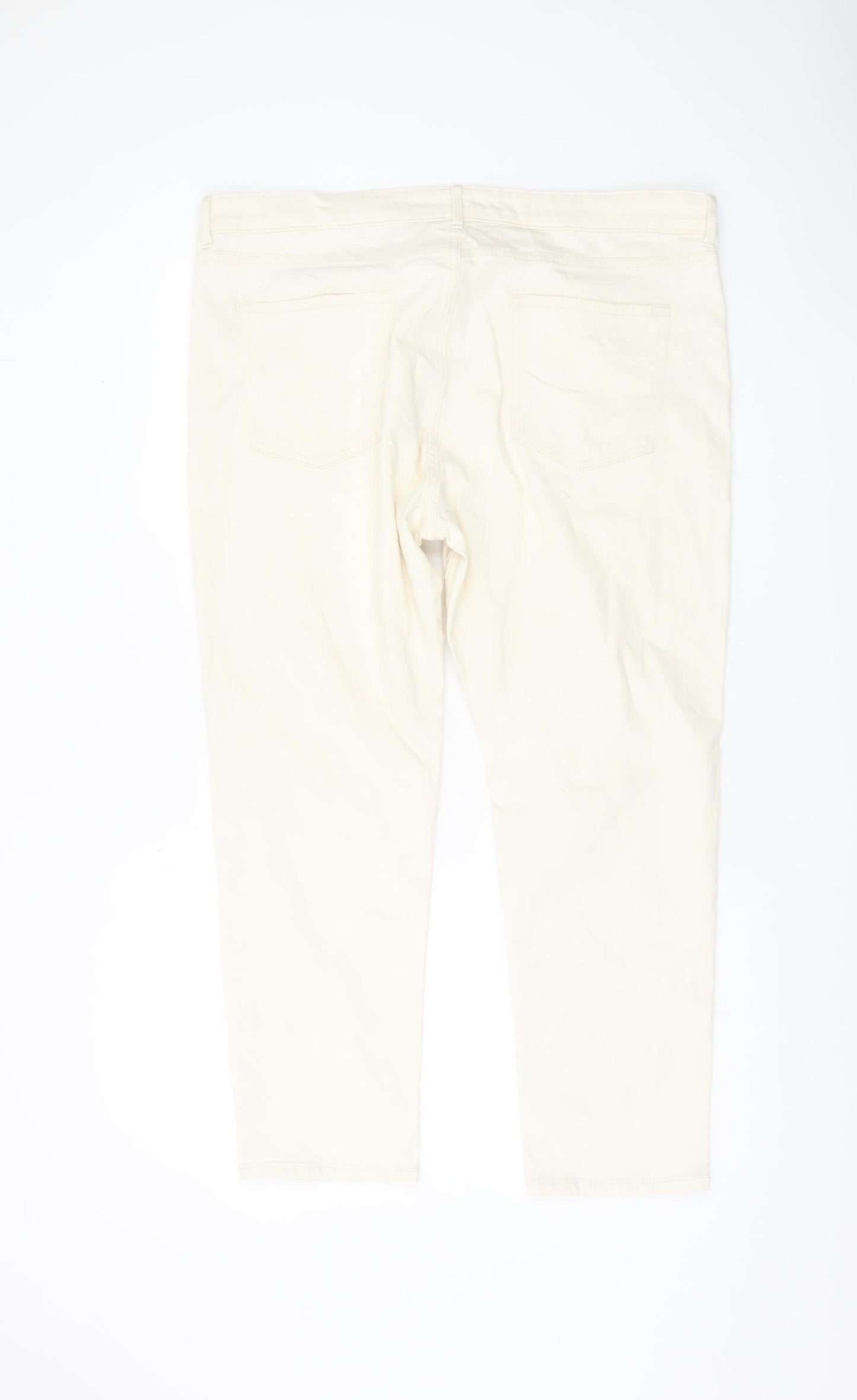 Marks and Spencer Women's Ivory Slim Jeans Size 20