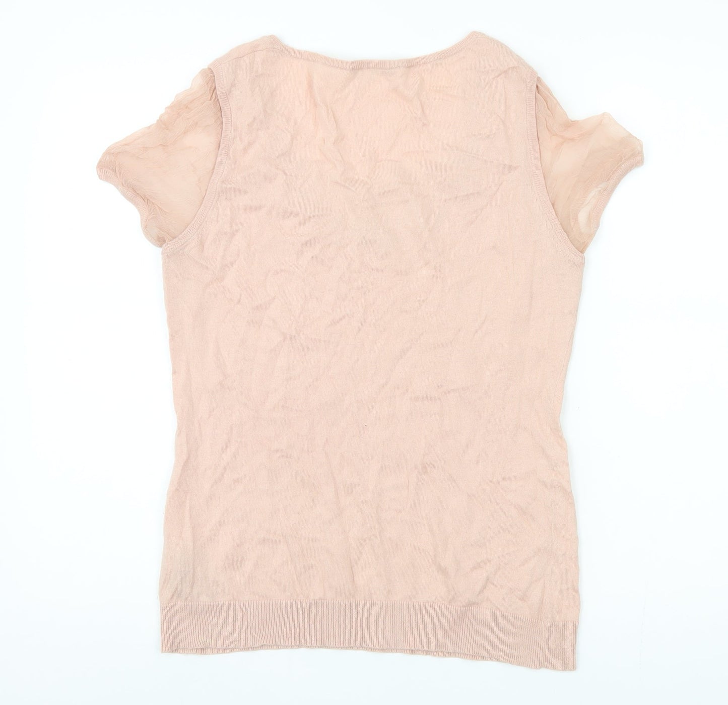Gerard Darel Women’s Pink Scoop Neck Top Size 2