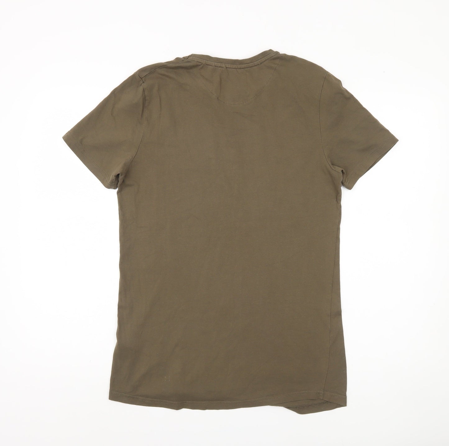 DFND Men's Brown Short Sleeve Crew Neck T-Shirt M