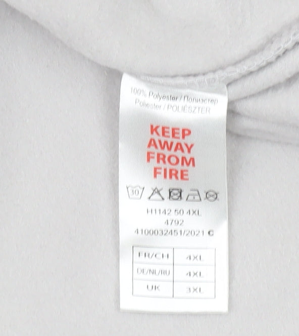 Atlas for Men Grey Fleece 1/4 Zip Sweatshirt 3XL