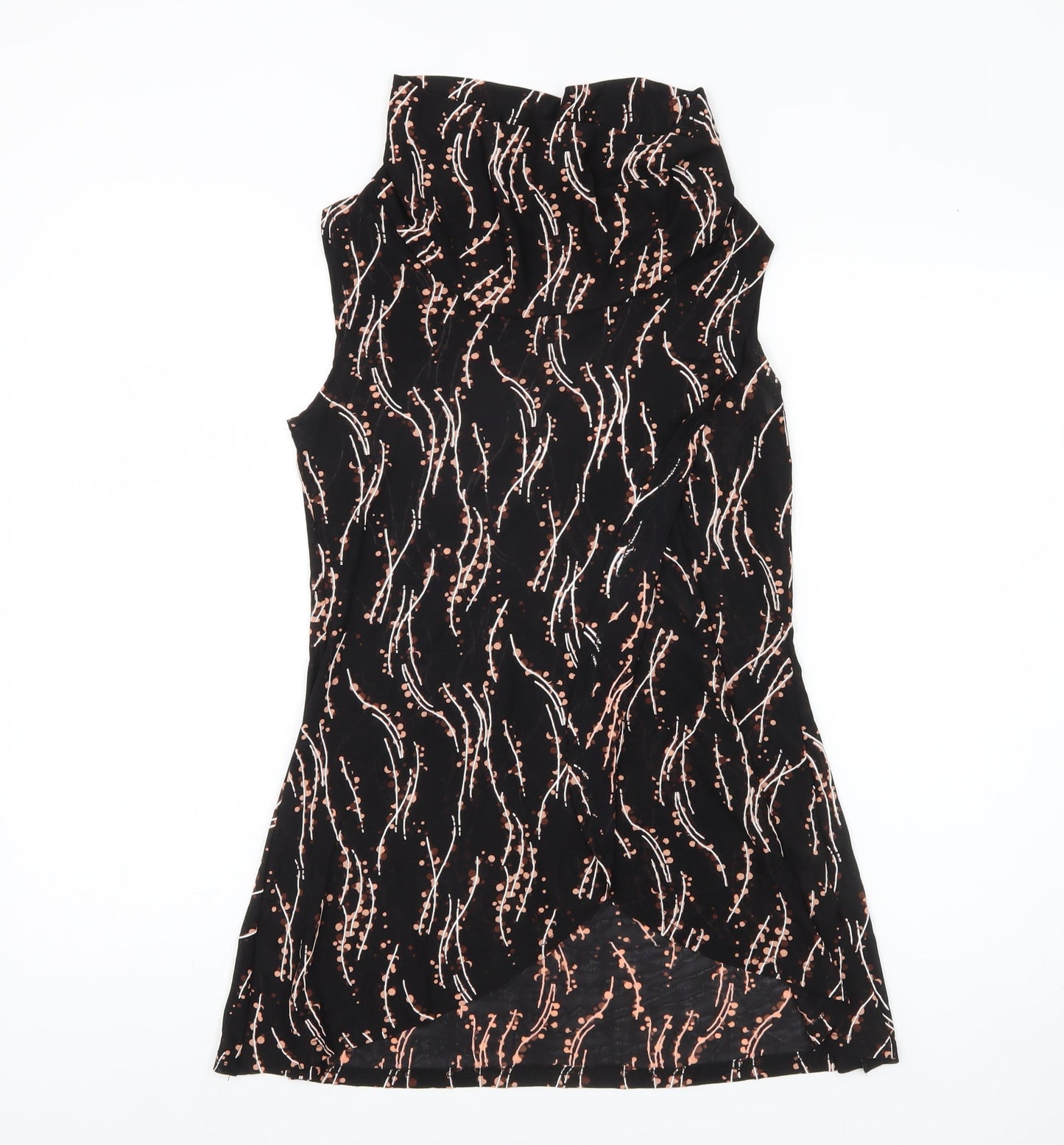 Izabel London Women's Black Floral Sleeveless Top