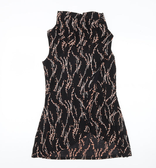 Izabel London Women's Black Floral Sleeveless Top