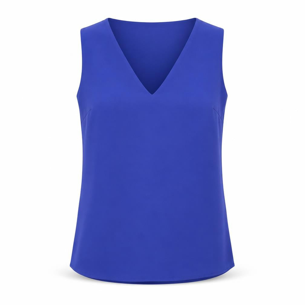 Oasis Women's Blue V-Neck Tank Top Size 8