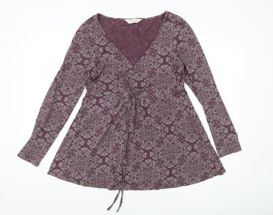 Nomads Women's Purple Floral Tunic Size 10