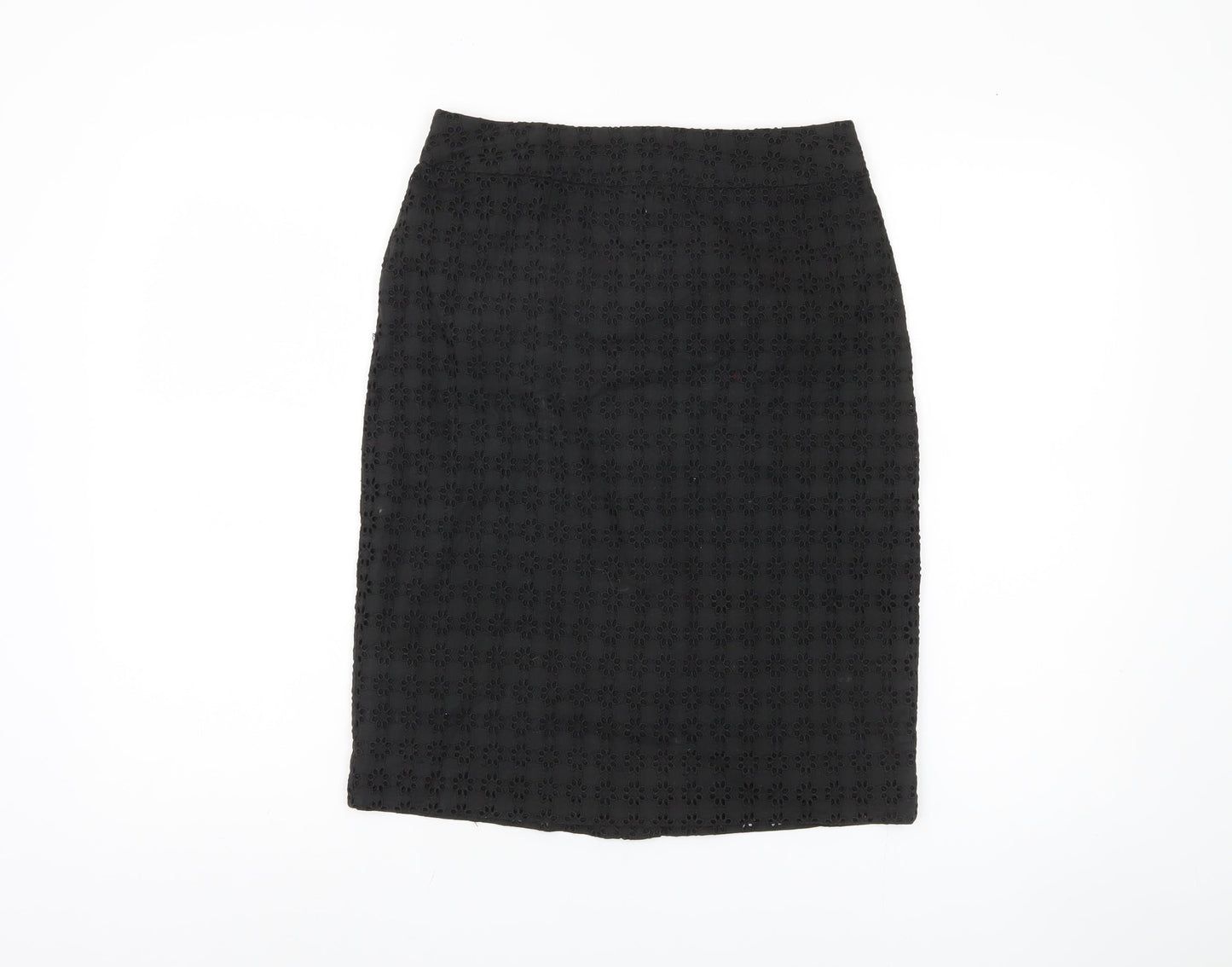 Jigsaw Women's Black Pencil Skirt - Size 8, Cotton