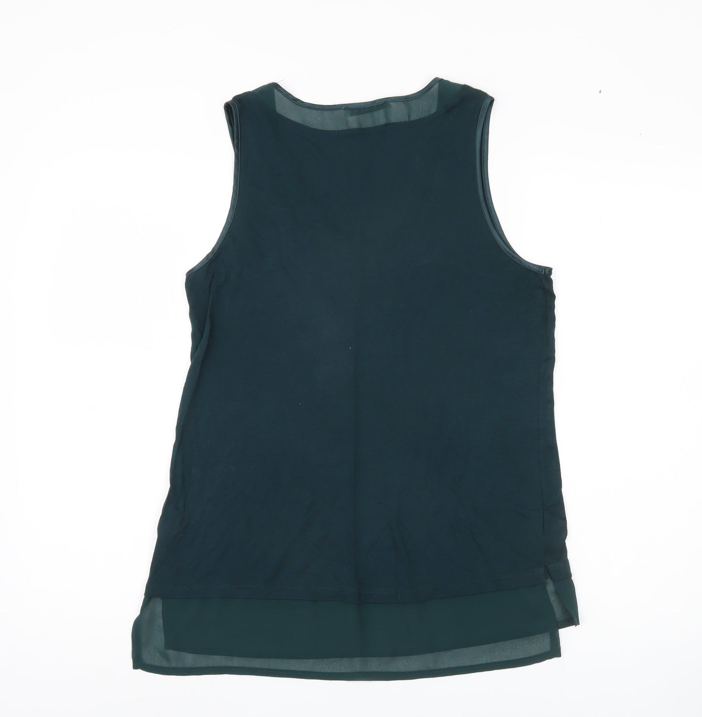 Oasis Women's Blue Sleeveless Scoop Neck Tank Top M