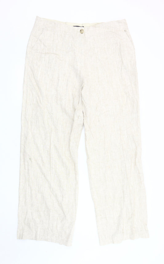 Marks and Spencer Women's Beige Trousers, Size 18