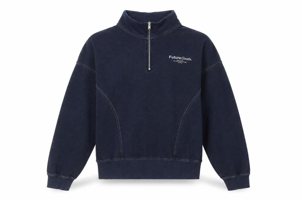 Zara Women's Blue Pullover Sweatshirt, Size 10, Casual Style