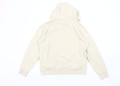Preloved Primark Women's Beige Pullover Hoodie, S, Cartoon Design - Back