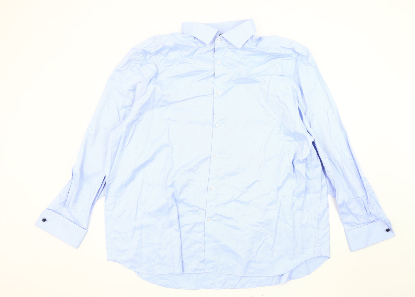 Marks and Spencer Blue Regular Fit Long Sleeve Shirt