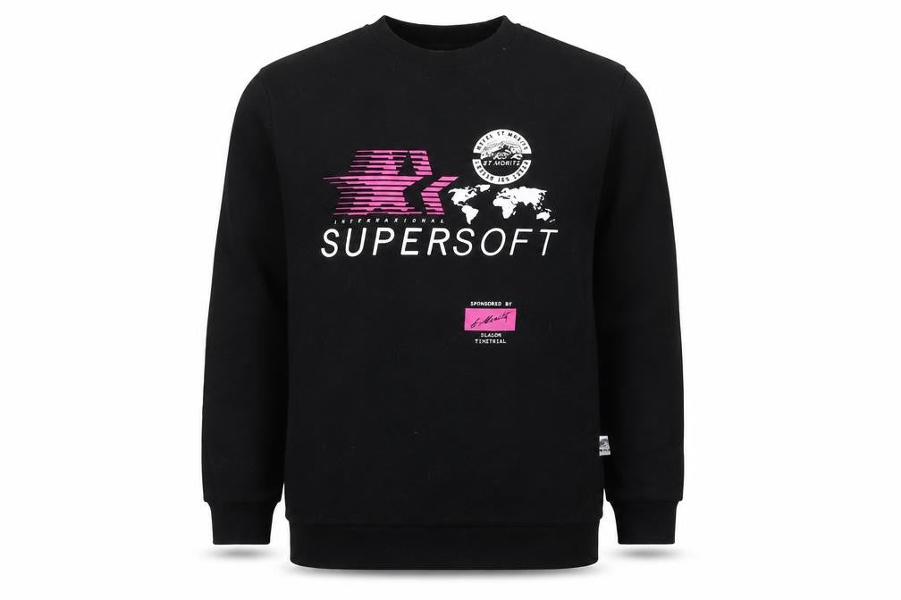 Aprex Men's Black Graphic Sweatshirt M