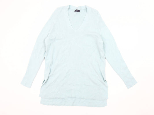 Marks and Spencer Women's Blue Pullover Jumper, Size 14