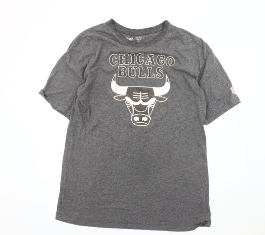 NBA Chicago Bulls Grey Unisex T-Shirt Size 10-12
