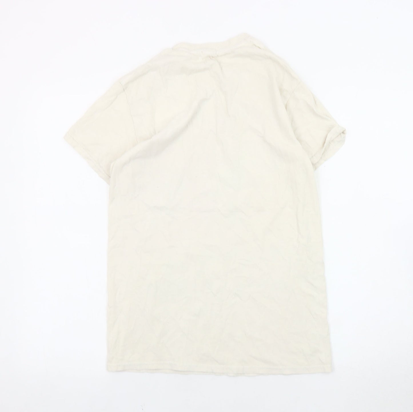 River Island Women's Beige Floral T-Shirt Size 8