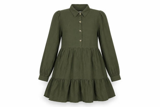 Zara Women's Green XS Shirt Dress with Buttons