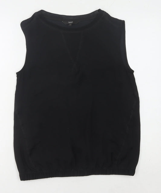 Next Women's Black Tank, Size 10, Crew Neck