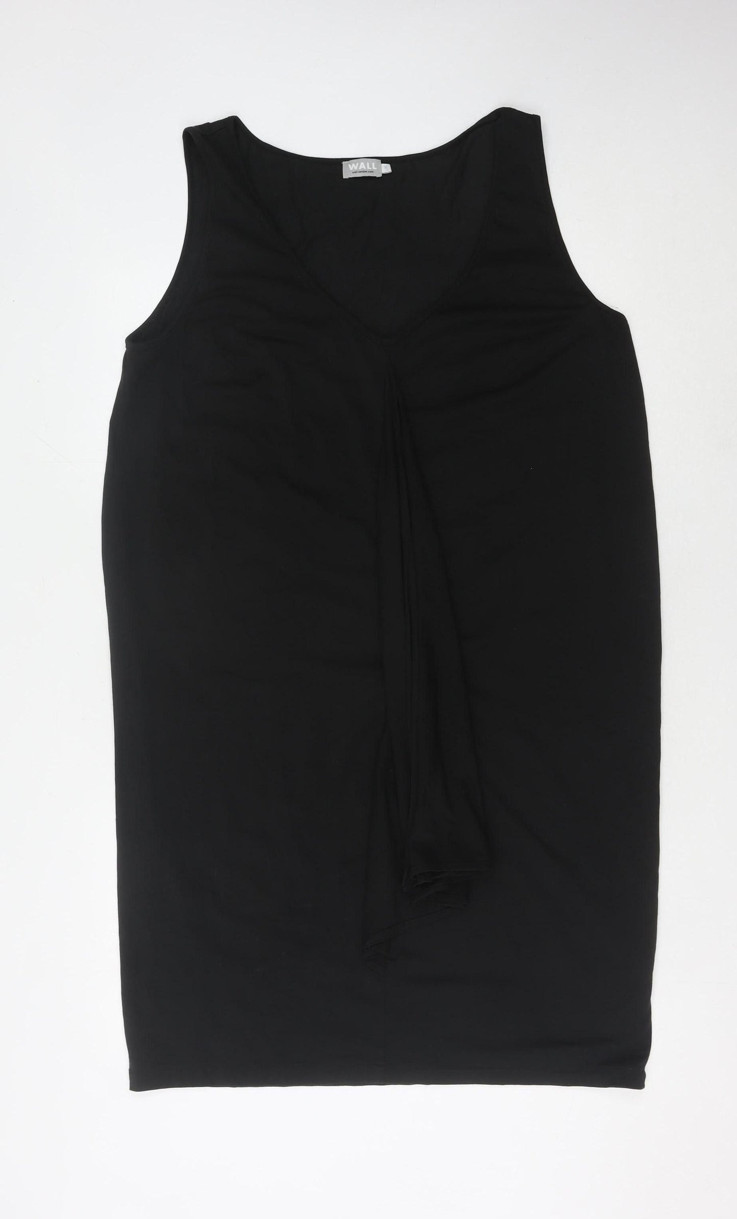 Wall Women's Black Sleeveless V-Neck Dress Size L