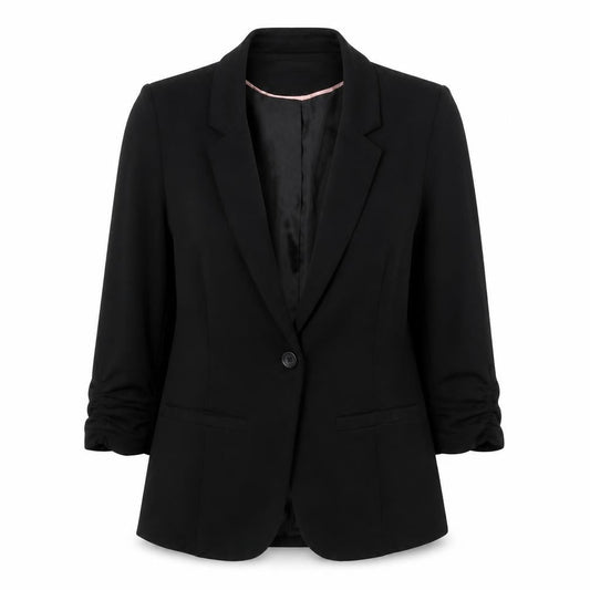 Fransa Women's Black Blazer, Size S, Business Wear