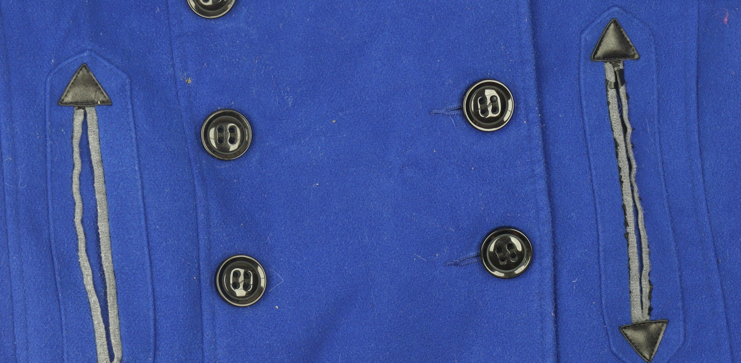 Red Herring Women's Blue Pea Coat - Size Unknown