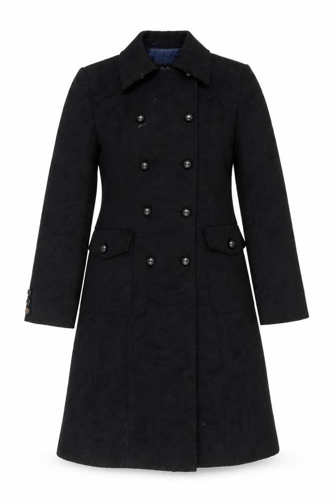 Betty Barclay Women's Black Long Overcoat Size 10