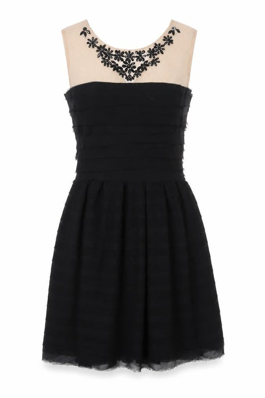 Jolie Moi Women's Black A-Line Dress, Size 10, Party