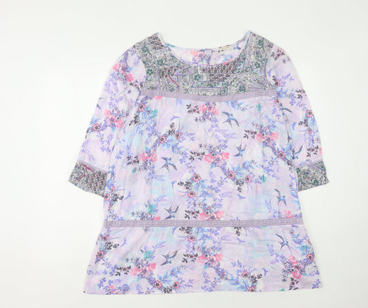 Marks and Spencer Women's Multicoloured Floral Blouse 18
