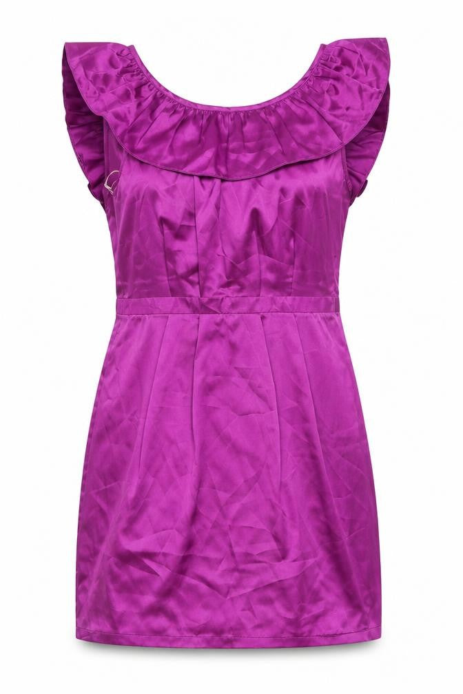 Lipsy Women's Pink Sleeveless Flutter Dress Size 10