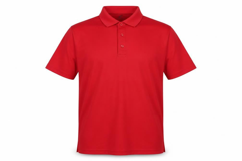 UltraClub Men's Red Polo Shirt Large