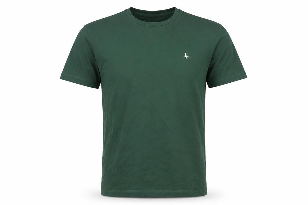 Jack Wills Men's Green T-Shirt, Size S, Crew Neck